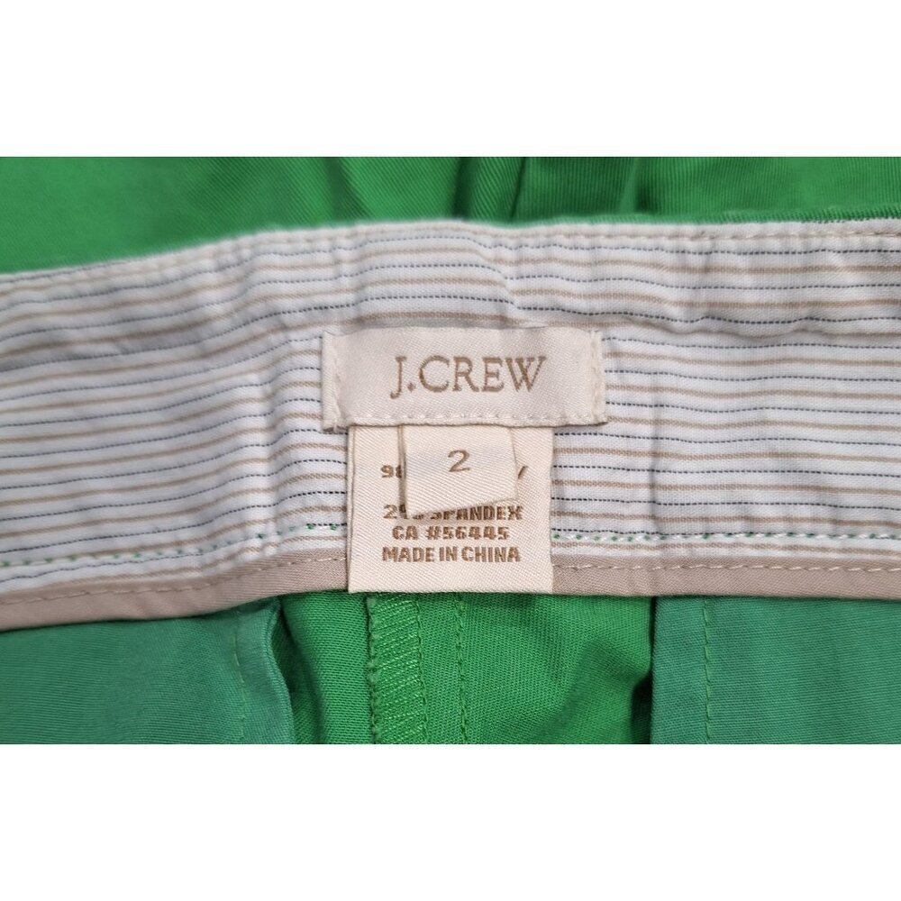 EUC J.Crew Womens Green Sailor Button Shorts Size 2 - Picture 4 of 5